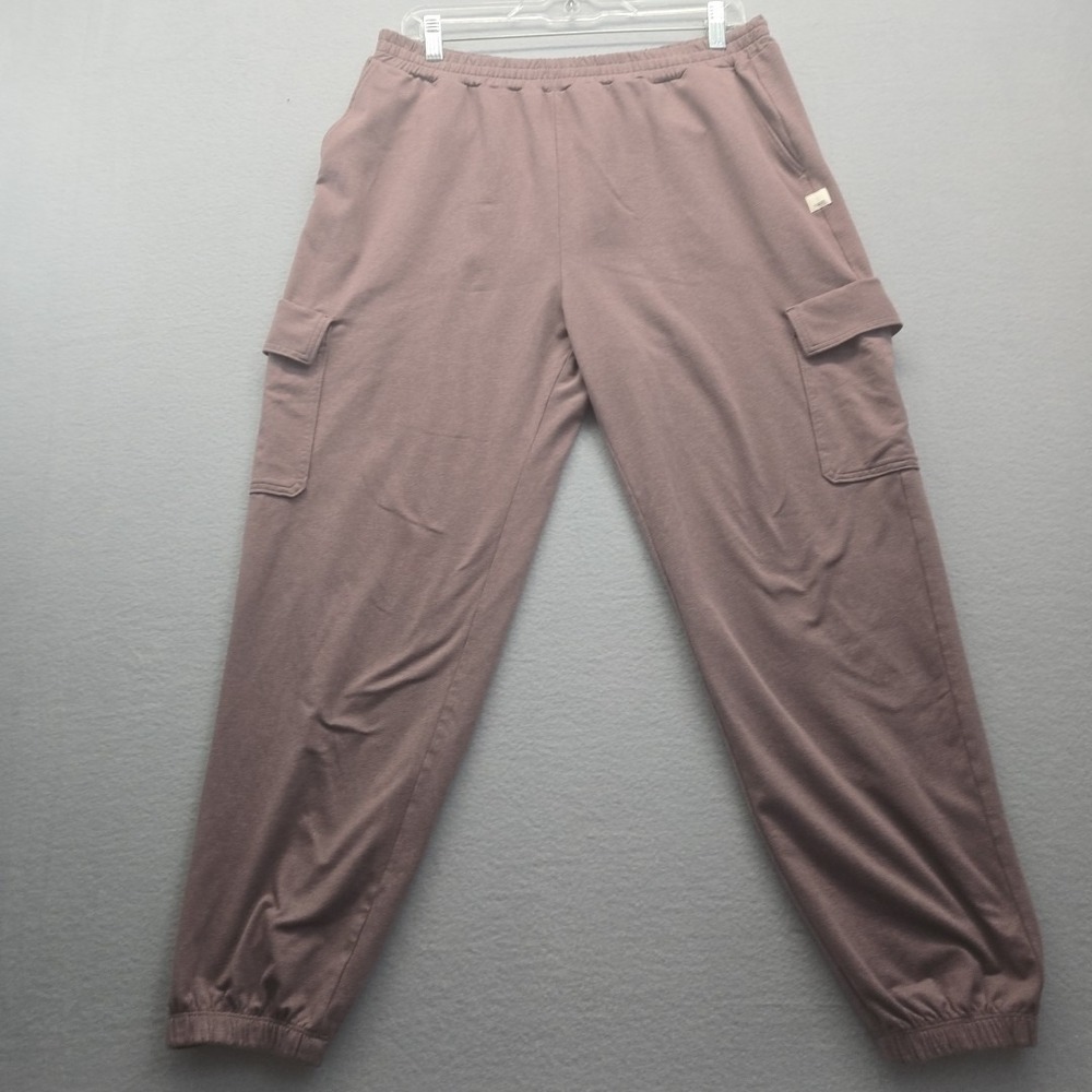 Vuori‎ Pants Women's Size Large Boyfriend DreamKnit Cargo Jogger Stretch VW4062